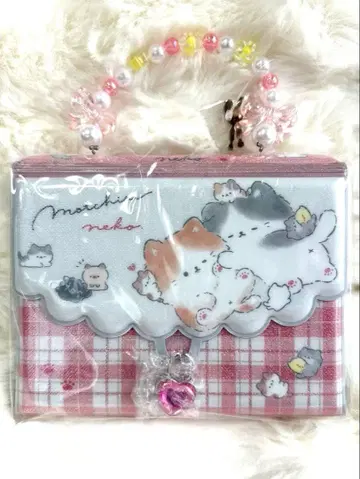 새상품! 씰북 씰 바인더 가방형 열쇠 포함 헤이세이 여자아이 모찌리네코