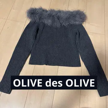 택 포함 미사용 새상품 OLIVE des OLIVE 오프숄더 니트