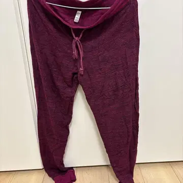 레이나 캐주얼 팬츠 퍼플 레깅스 요가 팬츠 [ M ]