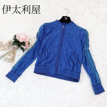 [ 이타리야 ] 긴팔 가디건 집업 꽃무늬 레이스 겉옷 일본제