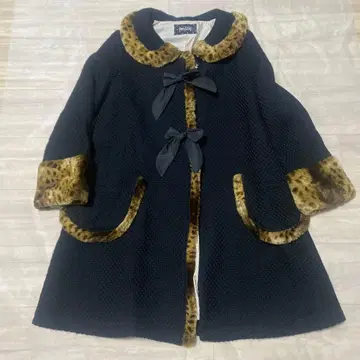 MILK 퍼 달린 코트 블랙