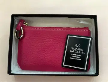 미사용 새상품 소메스 안장 피콜로 슬림 파우치 핑크