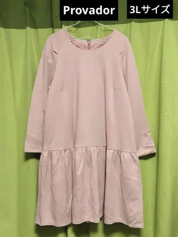 Provador 3L 사이즈 부드럽고 따뜻한 쿠스미 컬러 하늘하늘 원피스
