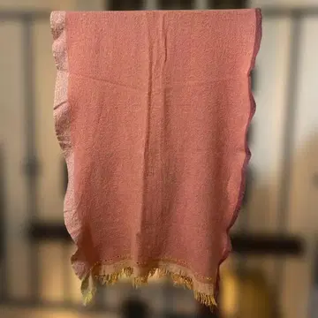 팔라스 팰리스 압축 울 스톨 머플러 핑크 온열 냉방병 방지 무릎 담요