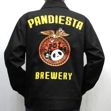 팬디에스타 워크 자켓 595202 팬 더블 리 블랙 L