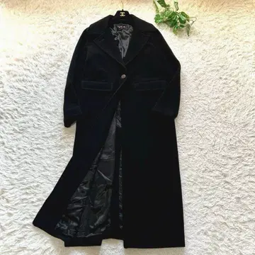 새상품급 최근 모델 에네스베 슈퍼 롱 코트 캐시미어 혼방 체스터 M