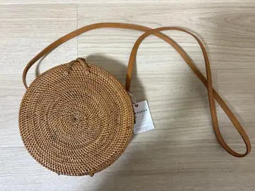 peakspeak 원형 바스켓백