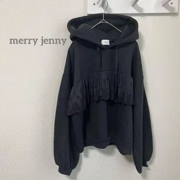 메리제니 속기모 숏 기장 프릴 레이스 후드 후드티 프리