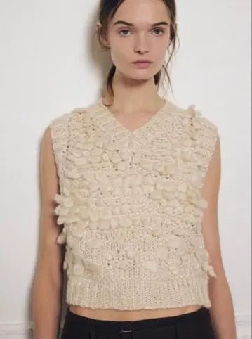 ZARA 자라 구조 니트 베스트 스웨터