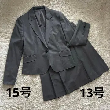 [ 새상품급 ] 레미유 스커트 수트 셋업 그레이 15호/13호