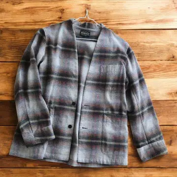 펜들턴 남성용 노카라 체크 자켓 컨디션 최상