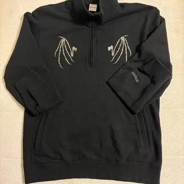 nobody 맨투맨 하프 지퍼