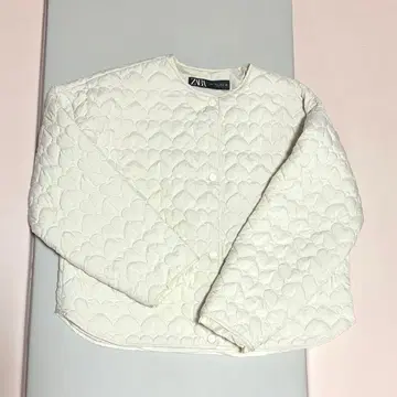 [ 익일 배송 ] ZARA 하트 퀼팅 자켓