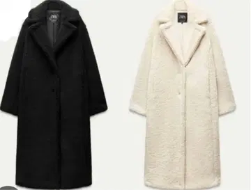 완판템 ZARA 자라 롱 기장 보아 코트 XS