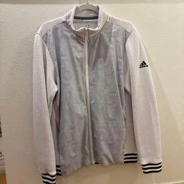 adidas 화이트 집업 자켓 M