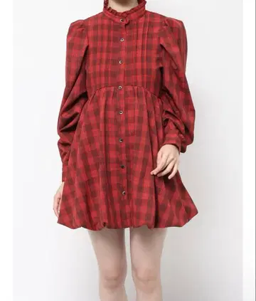 jouetie 체크 원피스