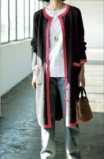 새상품급 Secret Trophy 2Way 니트 가디건 원피스