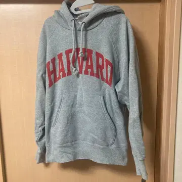 HARVARD 후드 부착 후드티 M 그레이