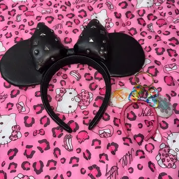 미니 마우스 귀 머리띠 세트