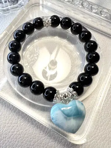 도미니카산 하트 라리마 모리온 팔찌 16cm