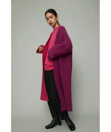 [ 새상품급 ] HeRIN.CYE 바이컬러 롱 가디건 오버 사이즈