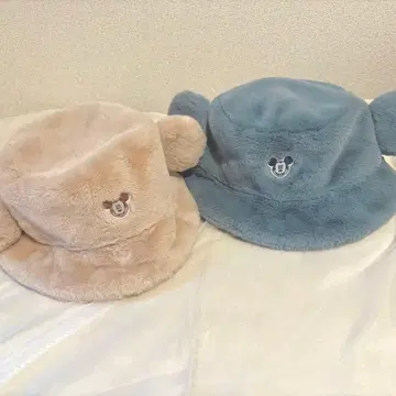 디즈니 버킷햇 복슬복슬 세트