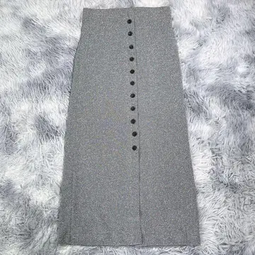 BEAUTY&YOUTH [ S ] 롱 스커트 실버 작은 사이즈 여성용