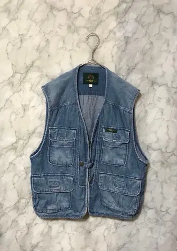 [ 귀중 ] 90s 데님 멀티 포켓 베스트 구제 의류