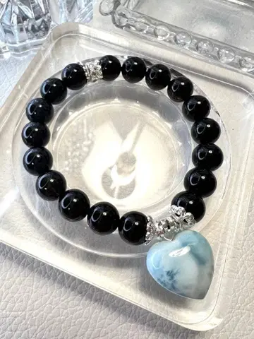 도미니카산 하트 라리마 모리온 팔찌 16cm