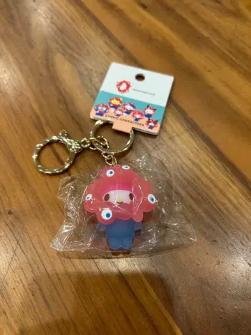 만박 산리오 미야쿠미야쿠 입체 마스코트 키링 클리어 마이멜로디