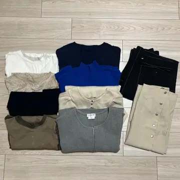 여성용 묶음 판매 9점 가을/겨울 긴팔 상의 스웨터 원피스