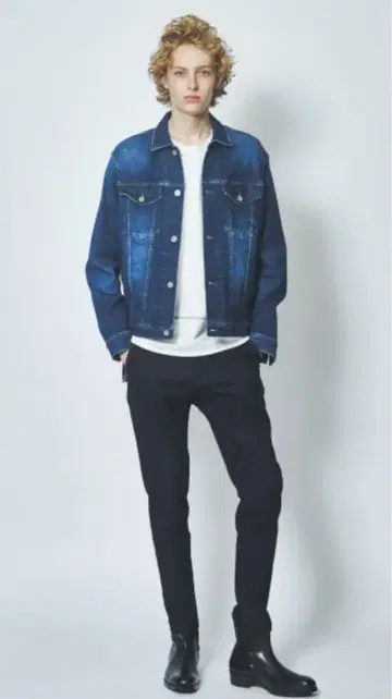 5351 POUR LES HOMMES 스트레치 데님 자켓