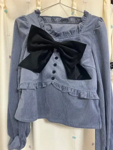 bubbles 코듀로이 벨벳 셋업 블루