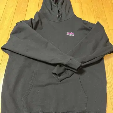 x-girl 블랙 후드티 L 사이즈