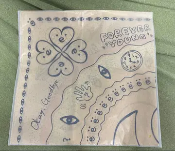 [ 미사용 새상품 ] 후지이 카제 반다나 화이트