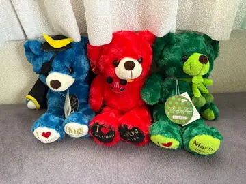 지역 한정 베어 3체 세트 봉제 인형