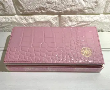 [ 새상품 미사용 ] 황궁 장지갑 악어 엠보 핑크
