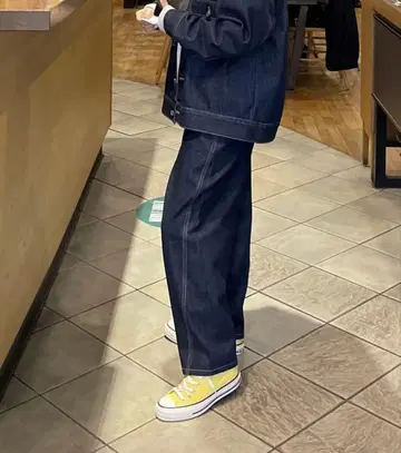 FASHIRU 커브 데님 팬츠