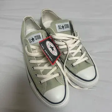 [여성용 CONVERSE 스니커즈 ] 그린 25cm 밑창 디자인 있음