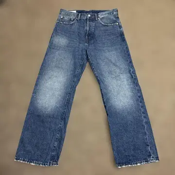 GAP 인디고 블루 와이드 레그 데님 데미지 가공 갭 '90s 루즈