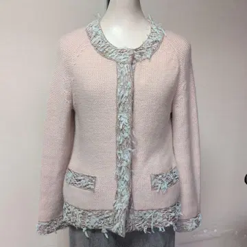 Filo di Seta 리본 프린지 캐시미어 100% 가디건