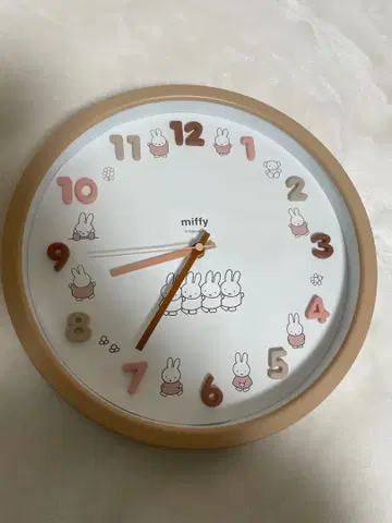 miffy 벽걸이 시계 30cm
