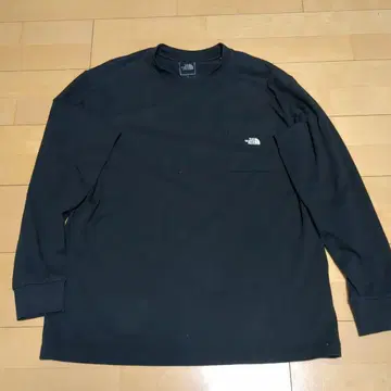 THE NORTH FACE 블랙 긴팔 T셔츠 L