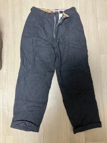 papas 슬랙스 이지 팬츠 울 그레이