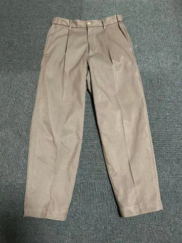 RAGEBLUE 브라운 플리츠 슬랙스