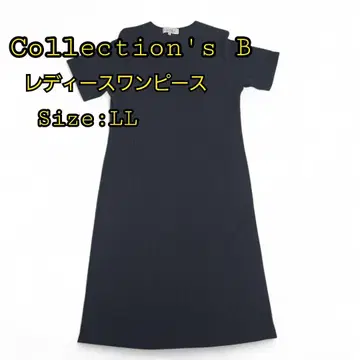 Collection's B 다크 그레이 LL 반팔 원피스 여성용