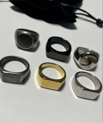 SBG 디자인 도장 반지 6개(전체 21호) 묶음 판매