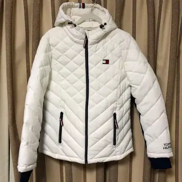 타미힐피거 퀼팅 자켓 화이트 M