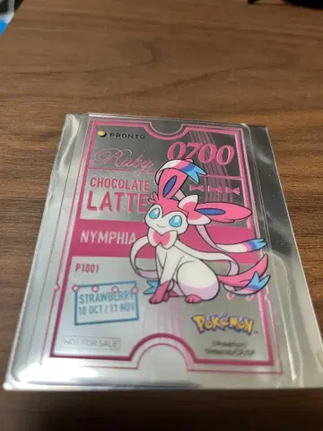 PRONTO 프로 포켓몬 오리지널 클리어 카드 니피아