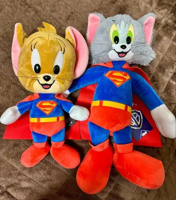 톰과 제리 슈퍼맨 봉제 인형 세트